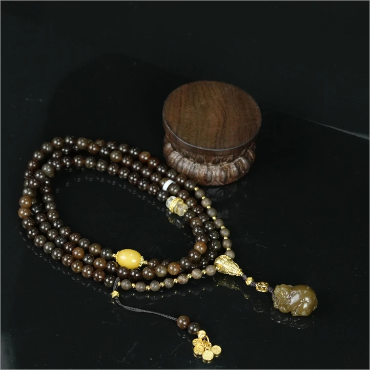 【老掌柜】糖玉108貔貅款/和田玉项链 M121940