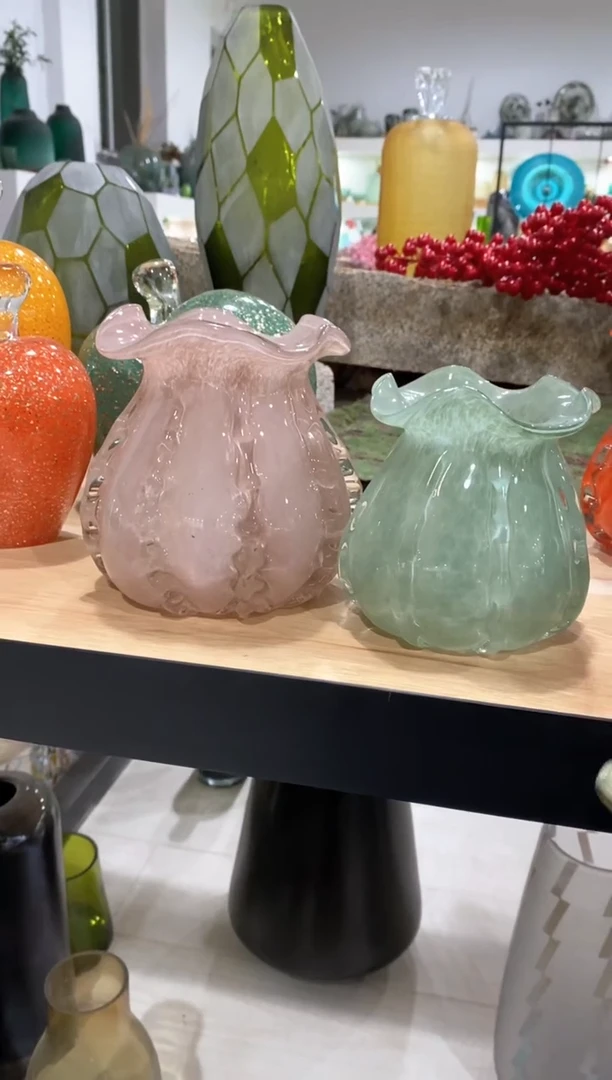 【闪购商品】琉璃慕忆家花瓶一对