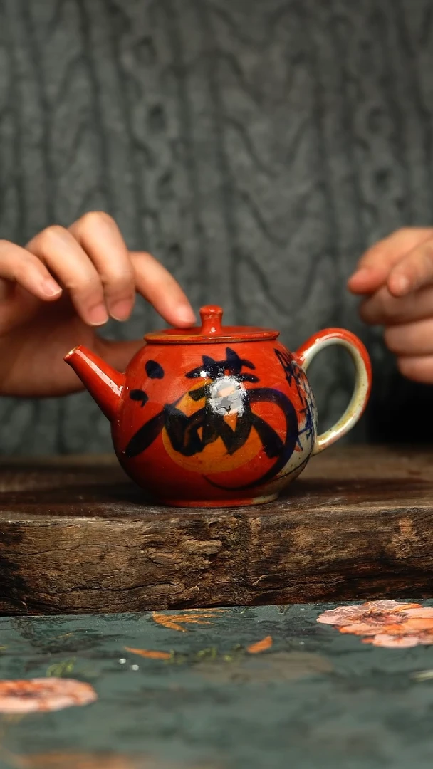 【闪购商品】杯釉下彩手工手绘同款陶器