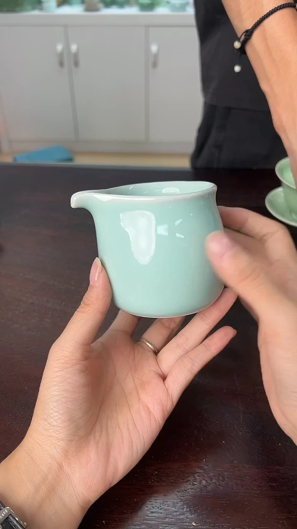 龙泉云间青瓷小米茶器