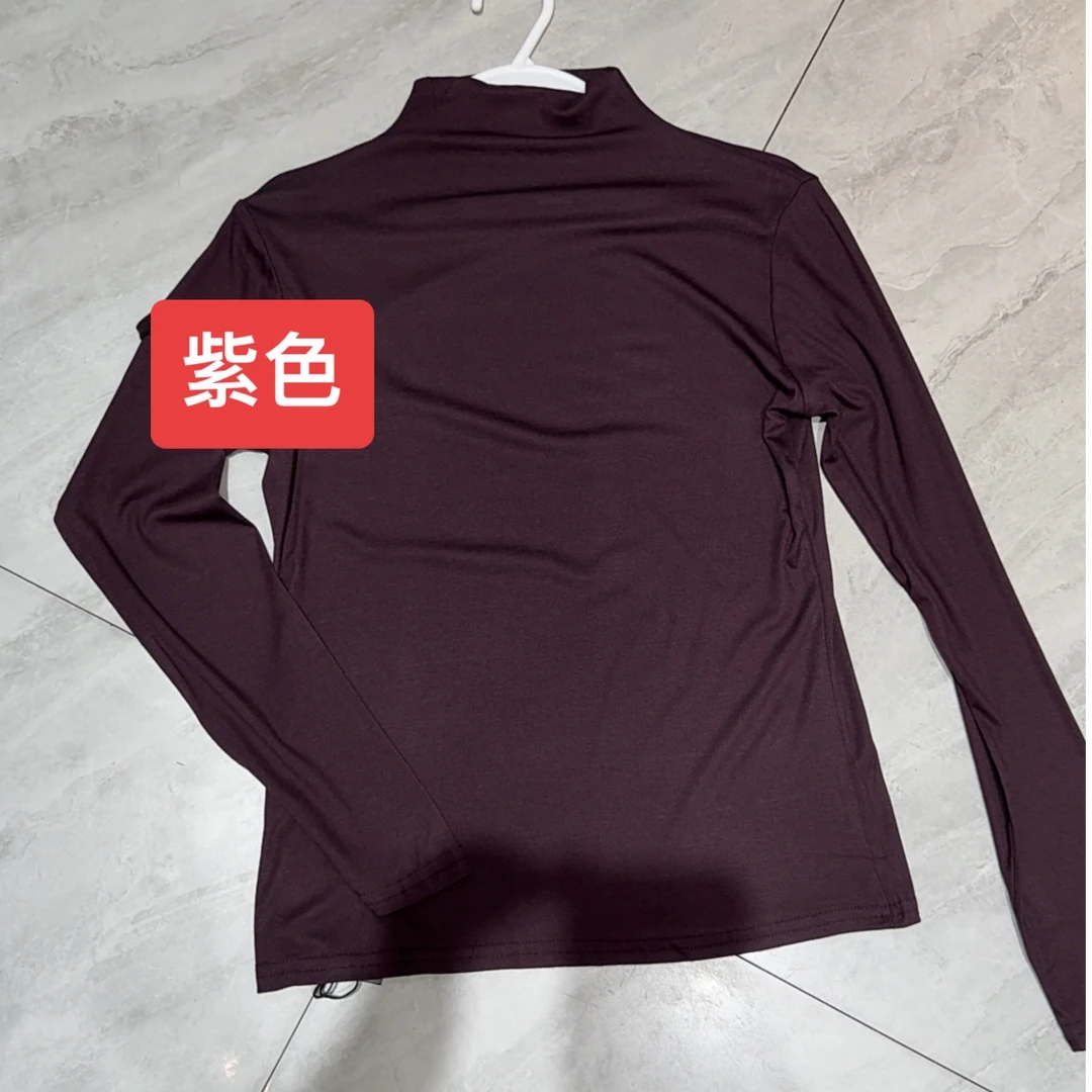 [ W i F i ]6005长袖常规款半高领T恤