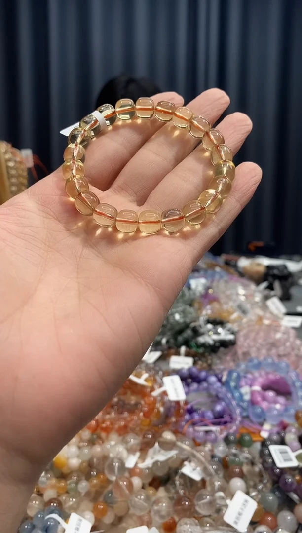 未镶嵌手链水晶黄水晶