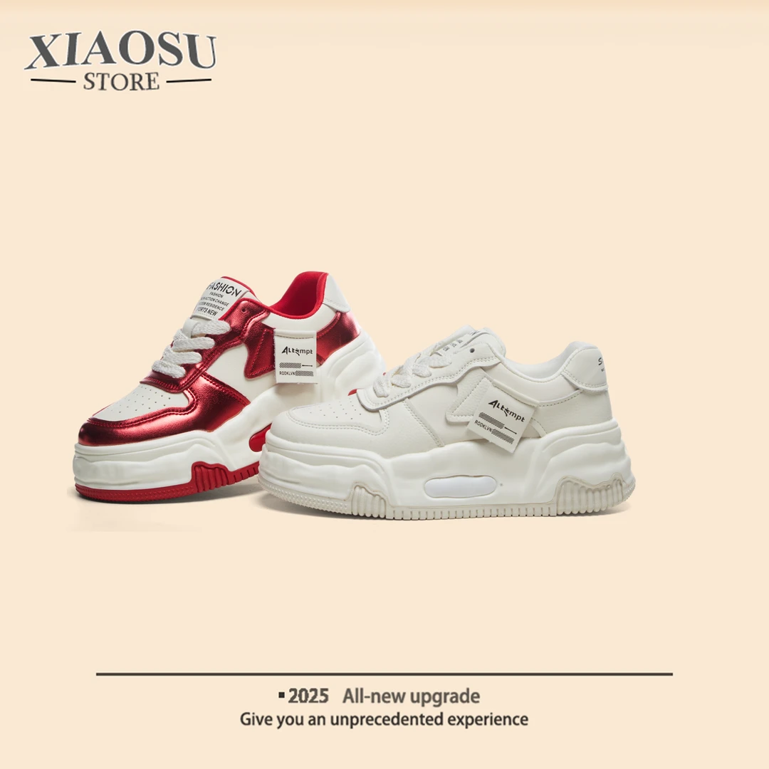 秋季新款冷粘工艺低帮系带潮流厚底休闲鞋百搭潮鞋板鞋X检 6651