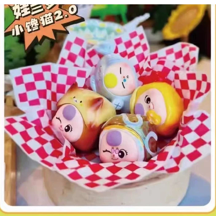 【拆盒】娃三岁之小馋猫系列第3代潮玩盲盒萌粒