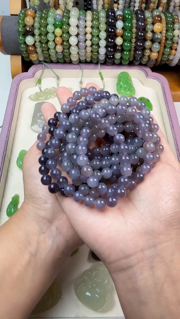 未镶嵌手串和田玉8mm手串多样性发其一