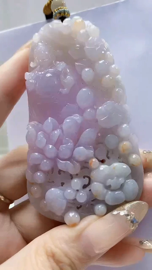 未镶嵌定制翡翠5060DD-毛货挂件128