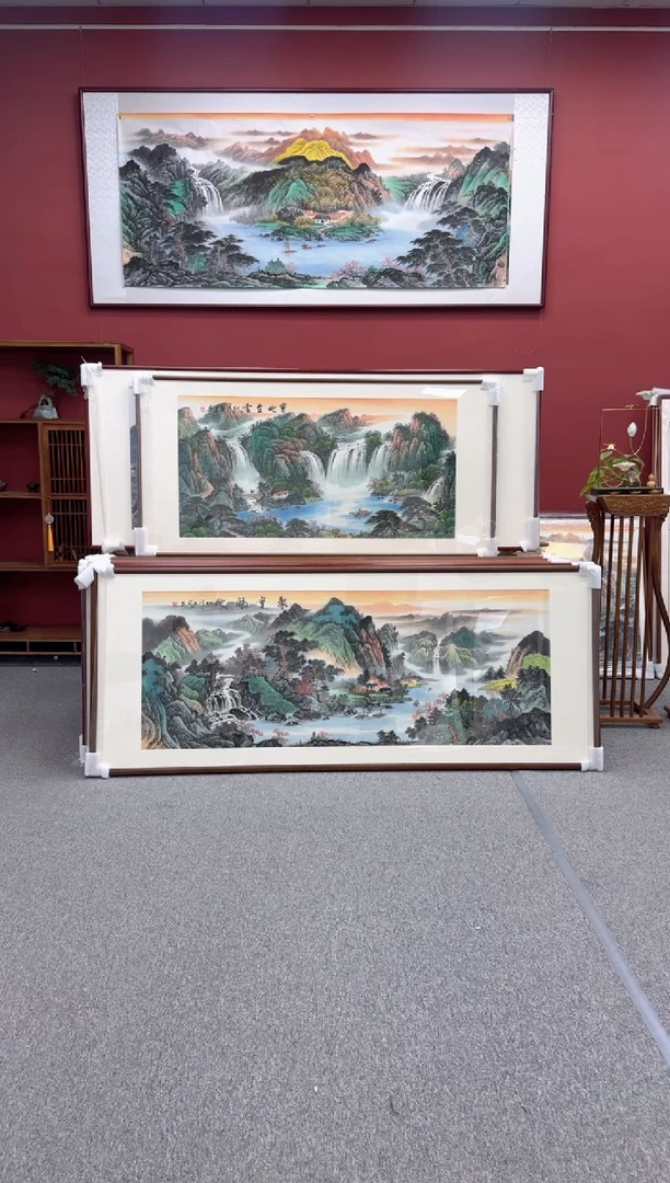 国画静*手绘 聚宝福地 172*85