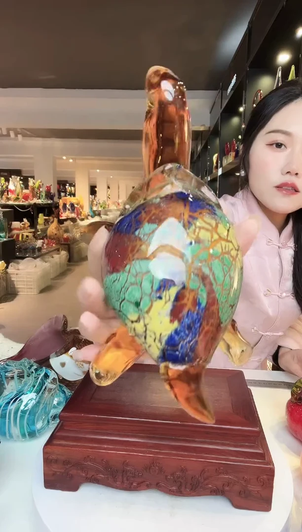 【闪购商品】茶盏琉璃摆件家居摆件