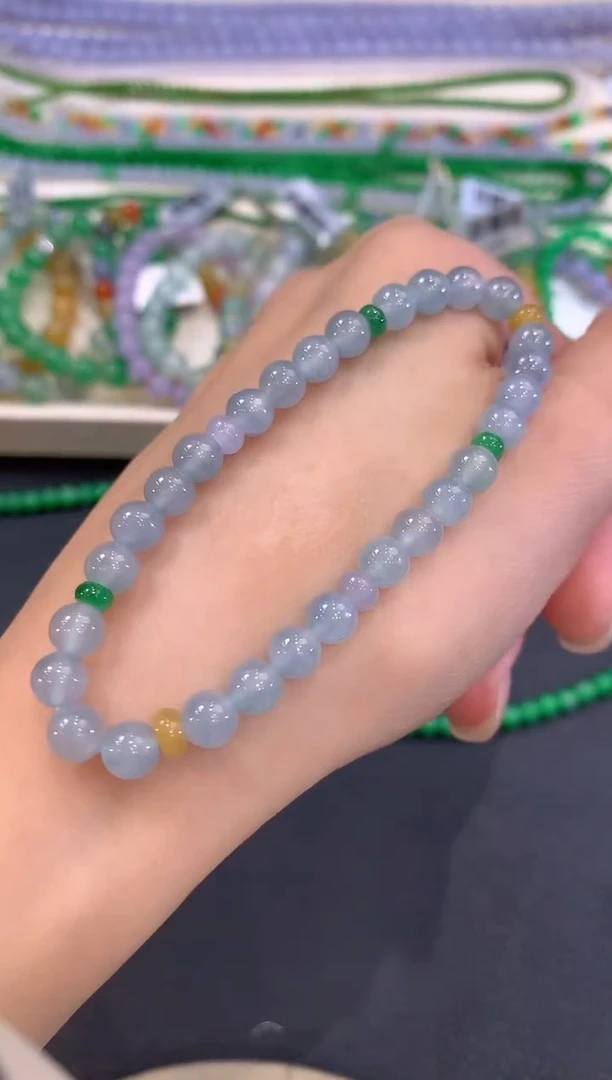 未镶嵌手串翡翠w64