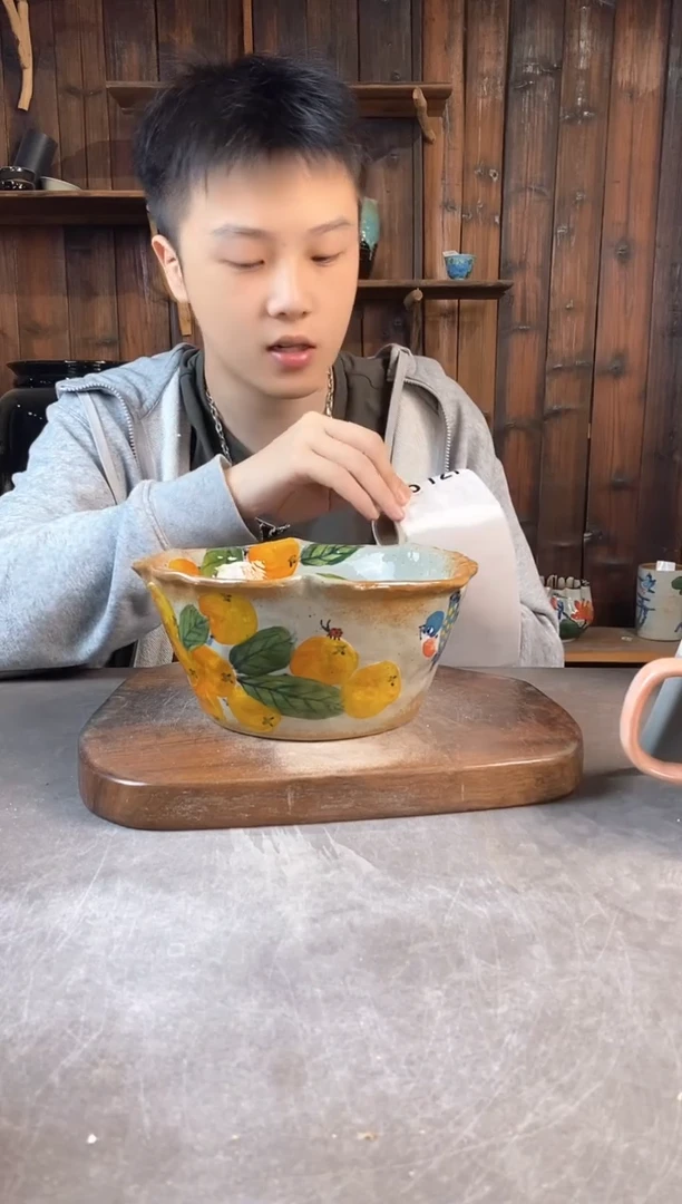 碗716，手工手绘，超值陶瓷