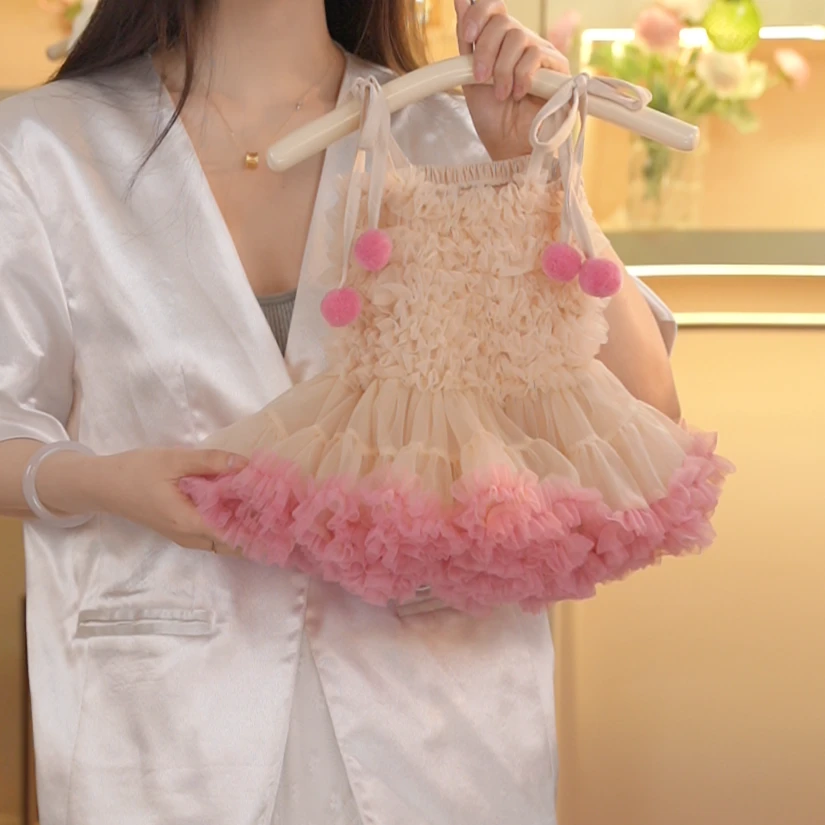 ALONG【花舞】女童透气清凉感夏季时尚公主突突裙2577