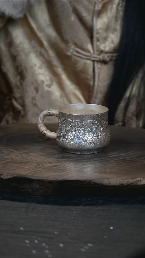 手工新款缠枝莲主人杯