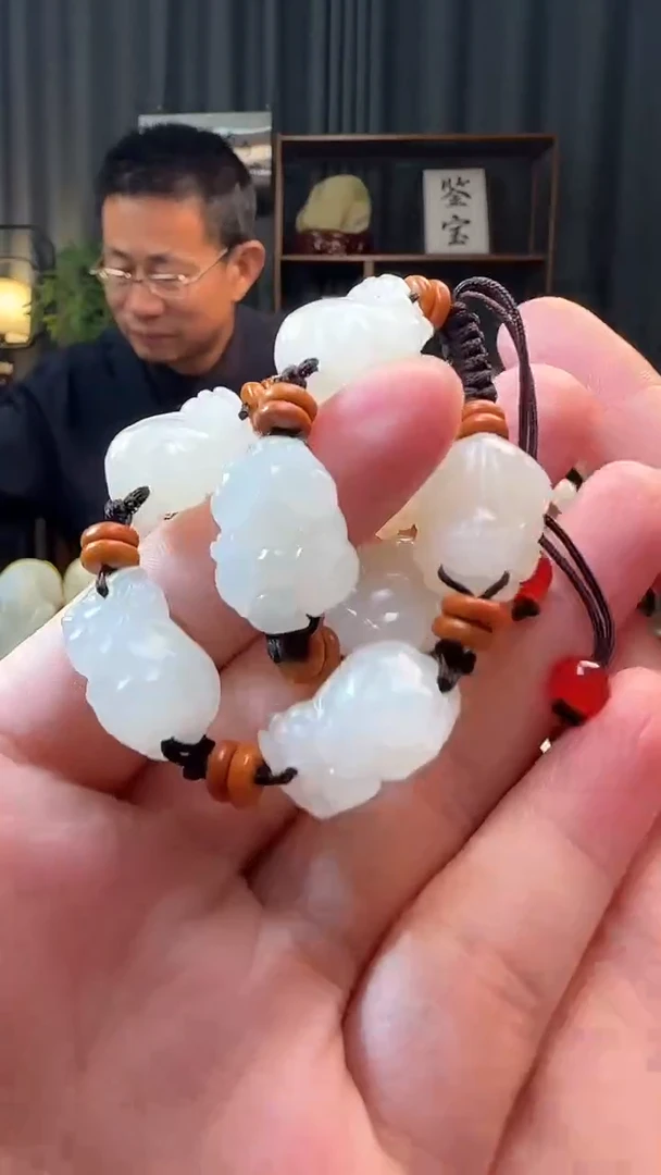 吊坠(不含链)未镶嵌和田玉手串