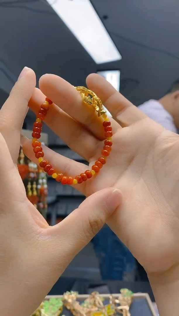 【闪购商品】翡翠耳饰合金0141翡翠手链