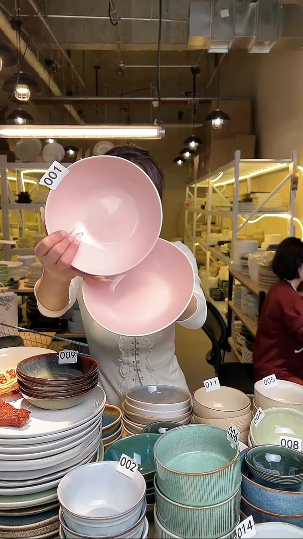 瓷100外贸尾货高温釉下彩陶瓷餐具默认微瑕