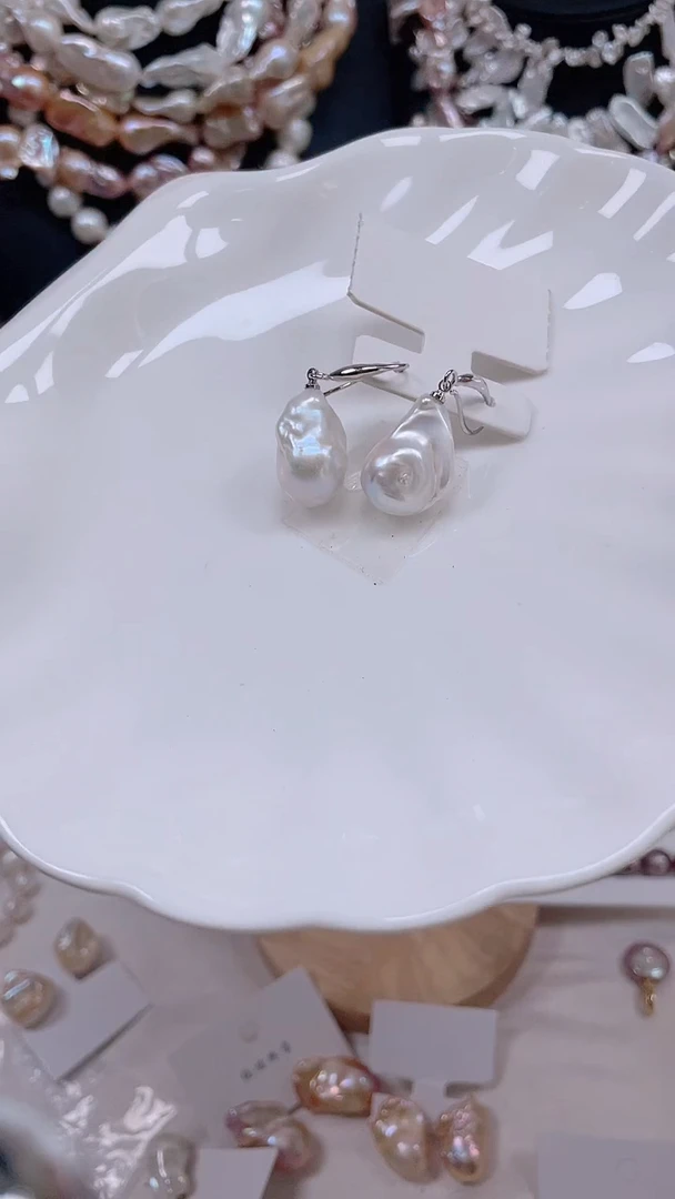 未镶嵌耳饰淡水珍珠【纯恬饰品】