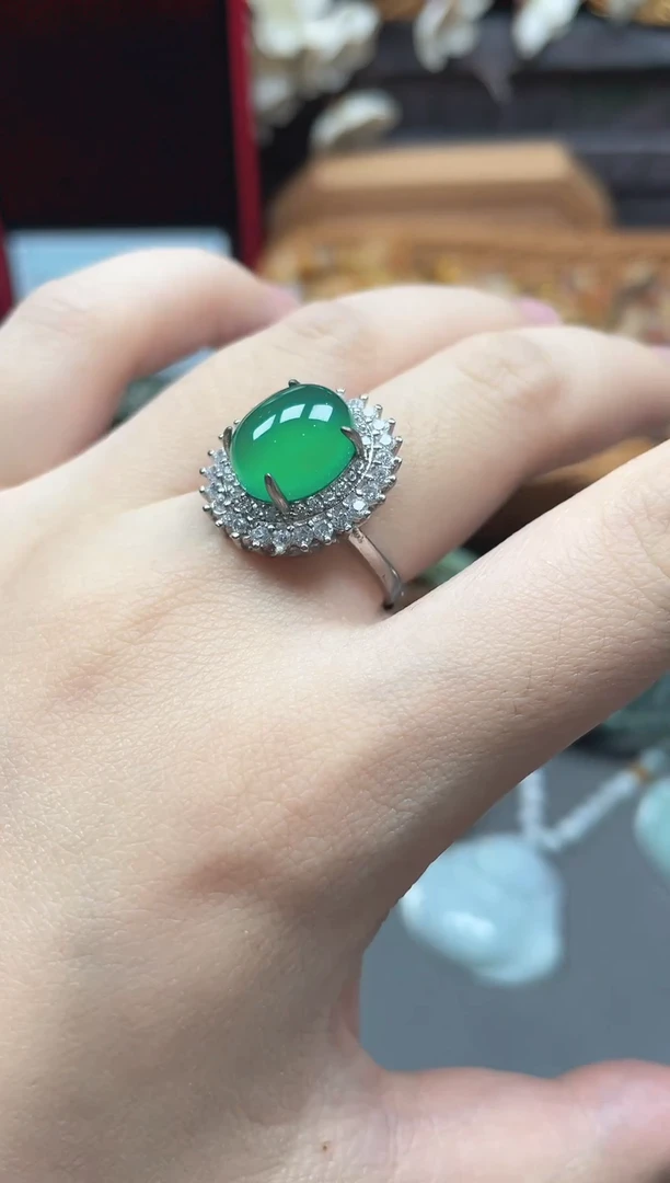 未镶嵌戒指玛瑙/玉髓多样性发货拍一发一