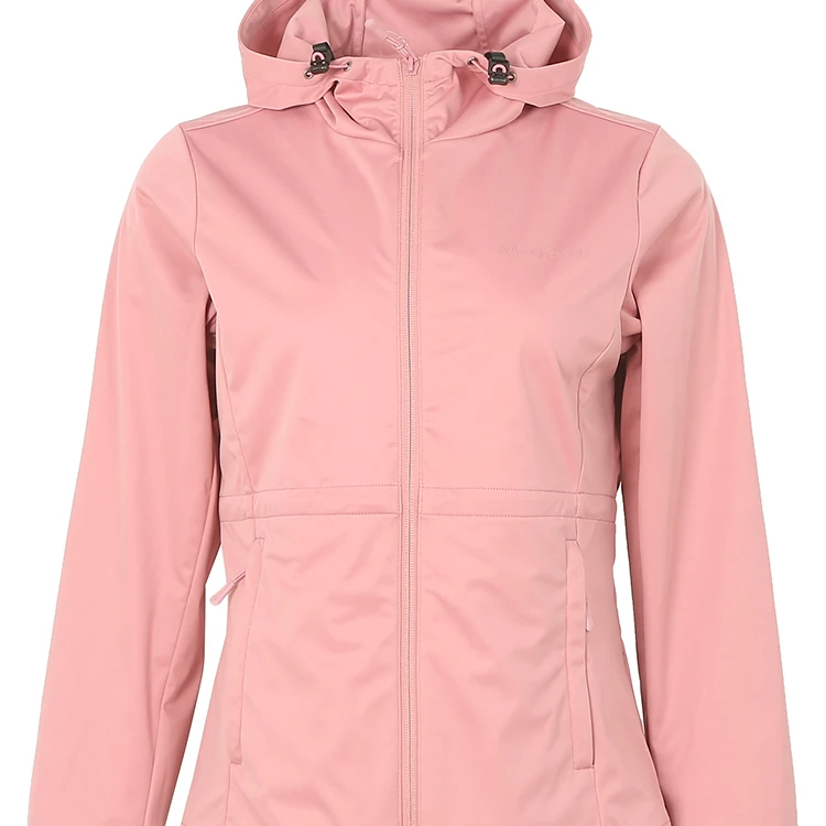 女款户外运动休闲春秋薄款连帽登山M2软壳衣025