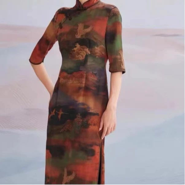 桃子专爆款1-30十年老料香云纱连衣裙剪标特卖 链接看图选款