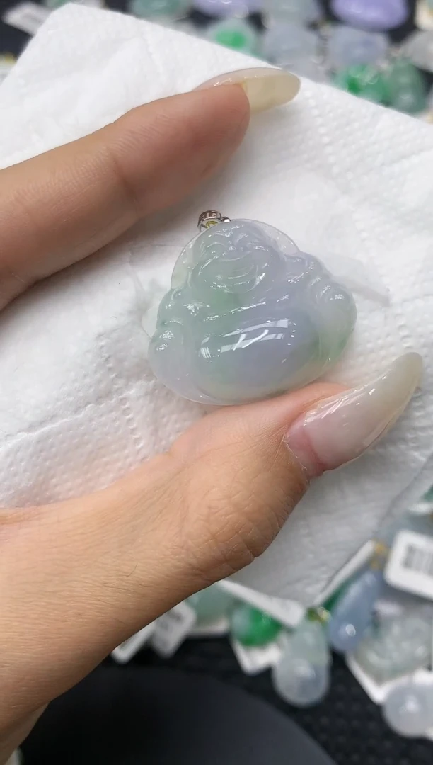 颈饰18K金镶嵌翡翠11111111111