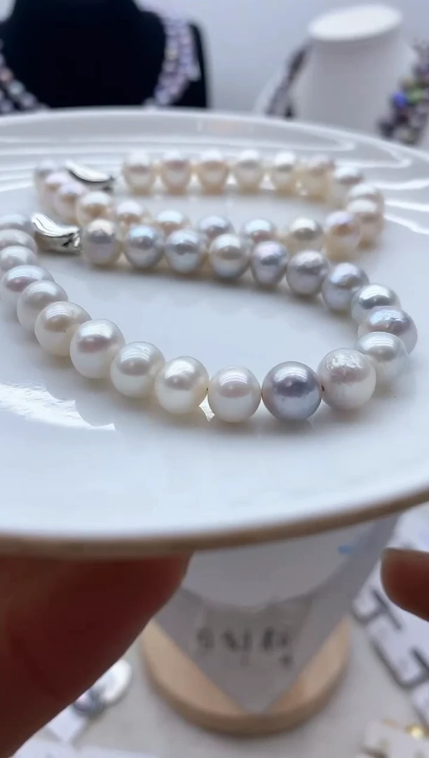 【闪购商品】淡水珍珠颈饰钛钢102