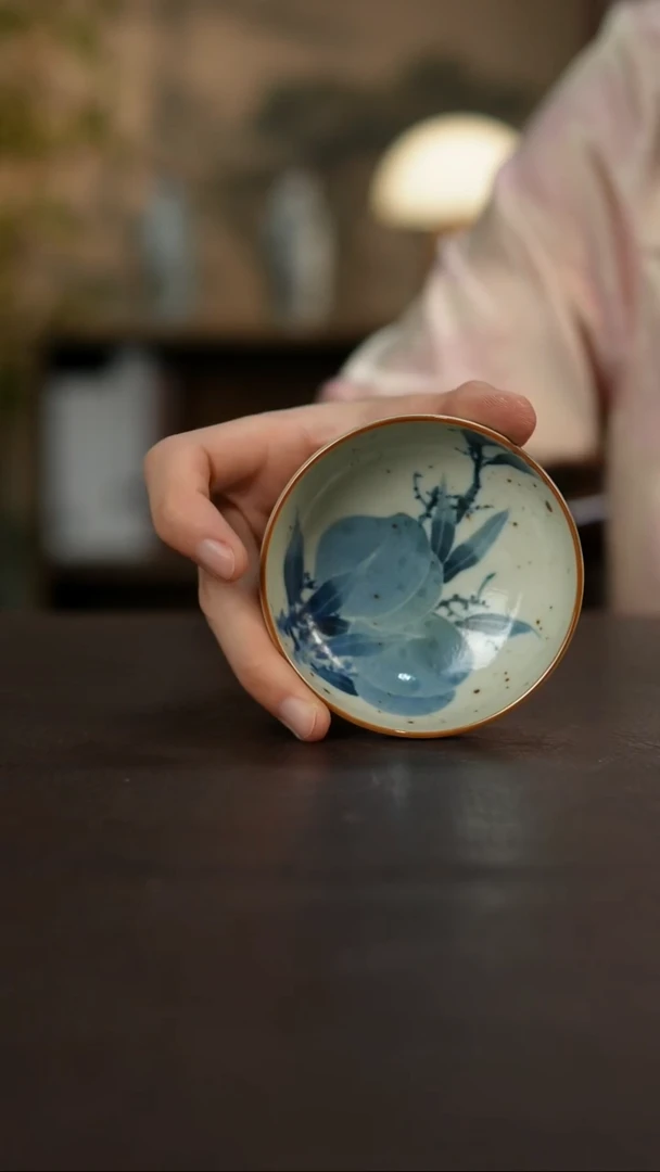 杯景德镇陶瓷杯碗柴烧多人