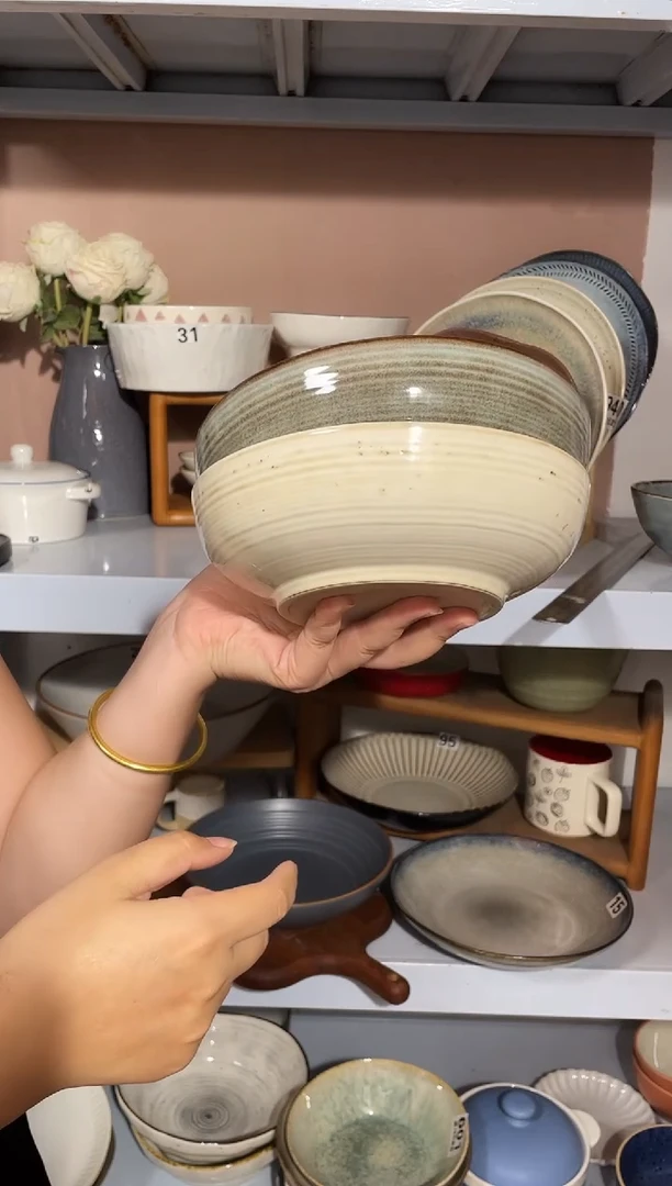 陶瓷微瑕（2个装）麻点螺纹深盘