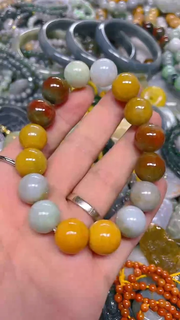 颈饰未镶嵌翡翠13mm/ T /翡翠A货，一件也是批发价