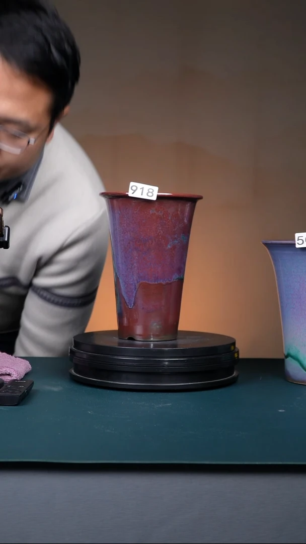 其他瓷夜****睛918号青绿釉高盆