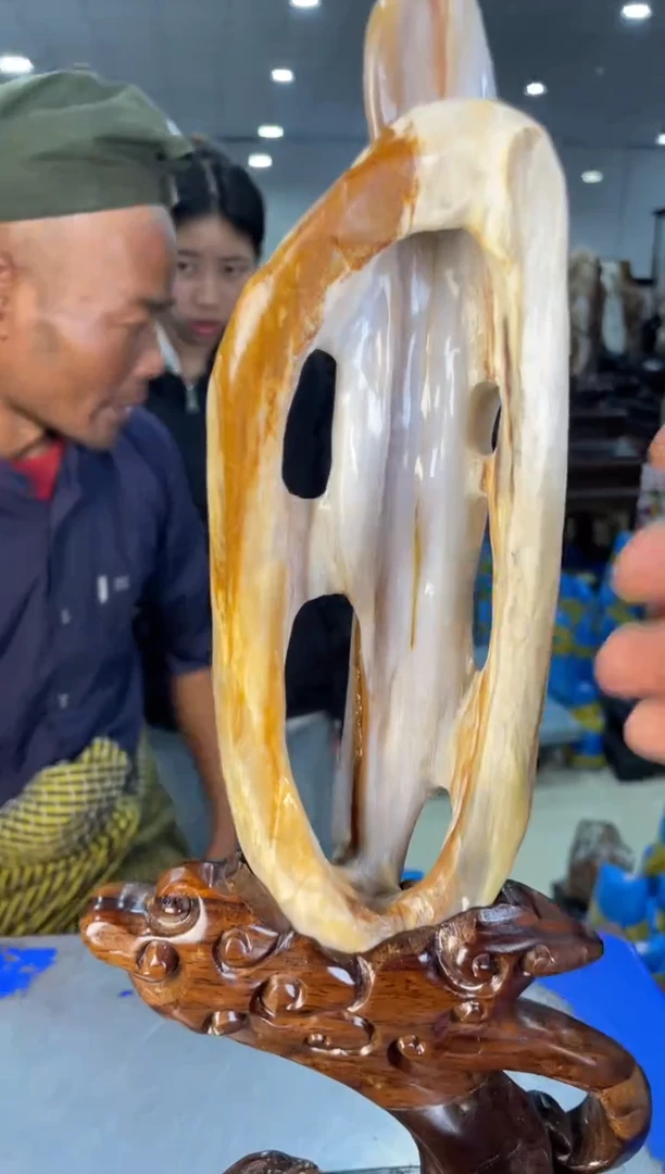 未镶嵌摆件硅化玉30