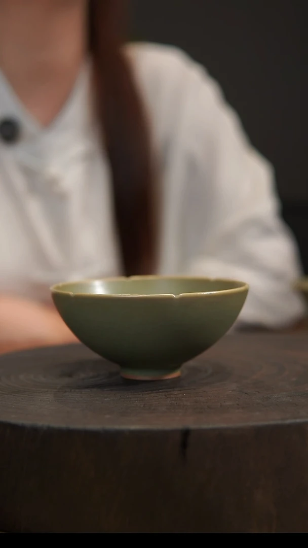 杯子葵口杯 汝州原产地  原矿老釉