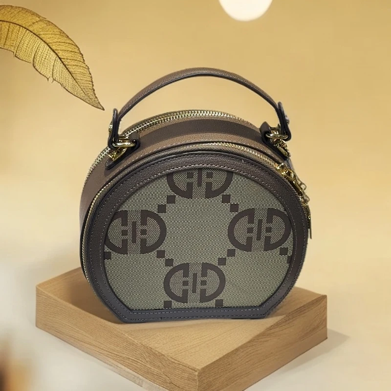 时尚休闲百搭女士黑色牛皮单肩肩包008