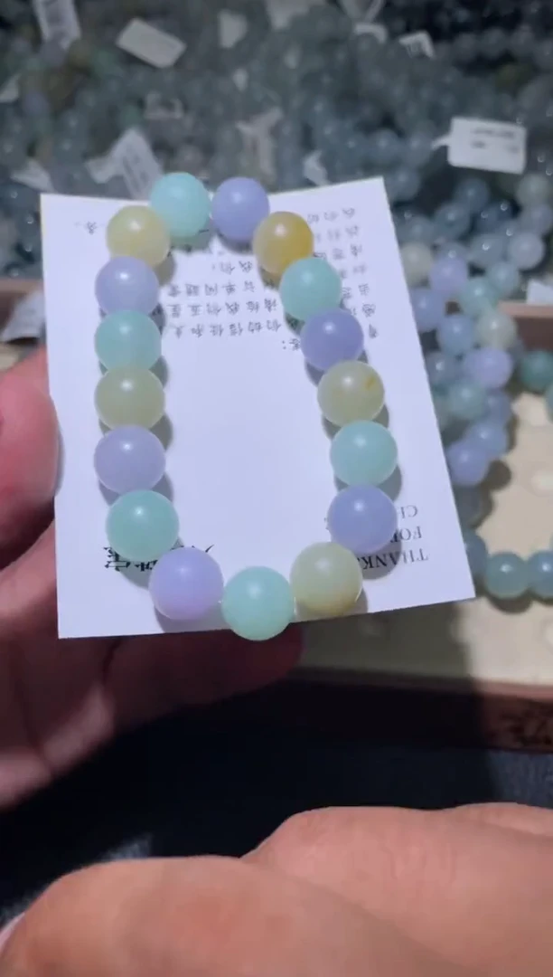 未镶嵌定制翡翠珠串