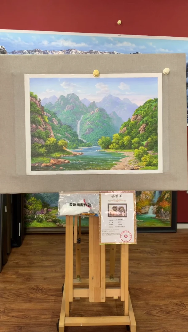 油画【82号】朝鲜原创手绘油画【功勋Ⅰ级画家丨孤品佳作】【顺丰包邮】