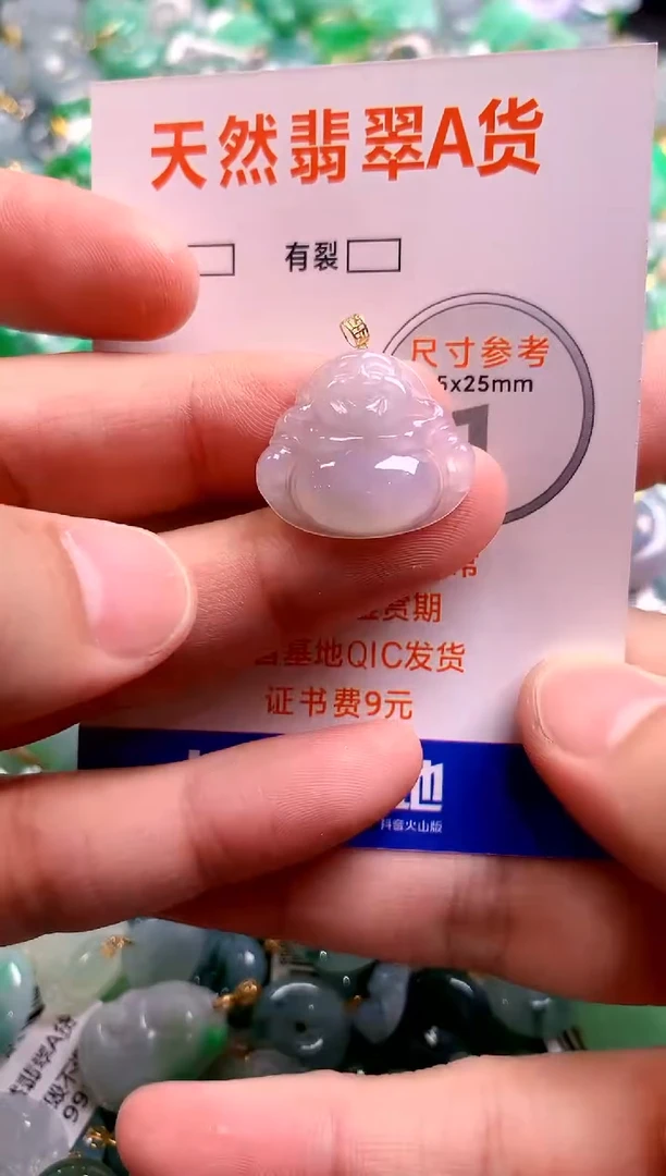颈饰18K金镶嵌翡翠14003843