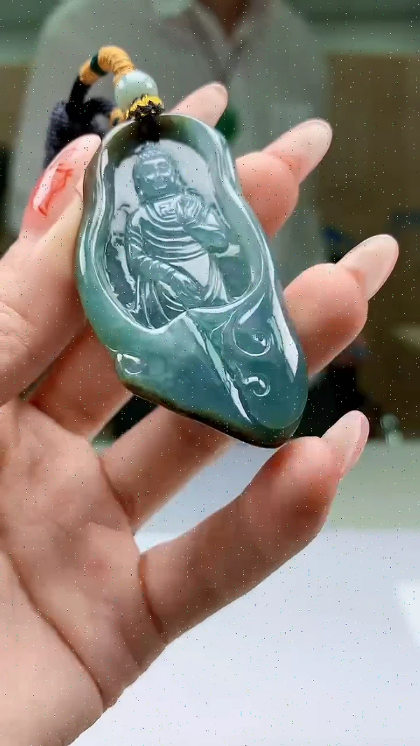 【闪购商品】定制翡翠未镶嵌5028ty-毛货挂件136