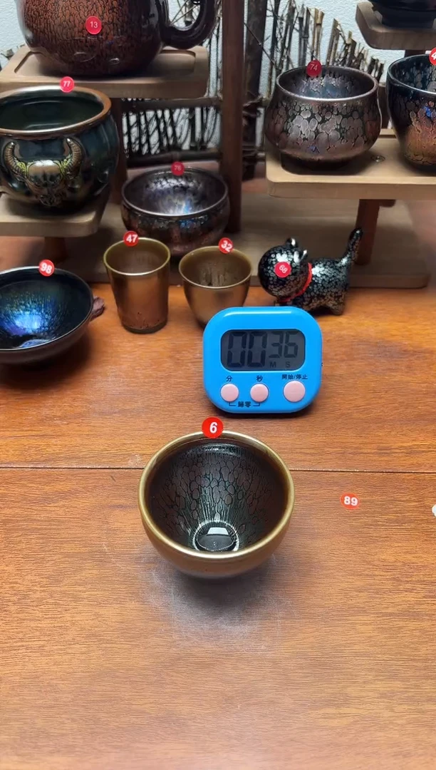 茶盏八*6号建盏工匠茶器