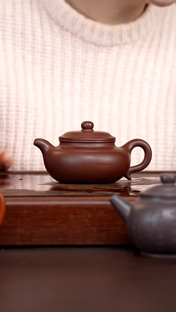 茶壶紫砂二号井紫泥仿古-220