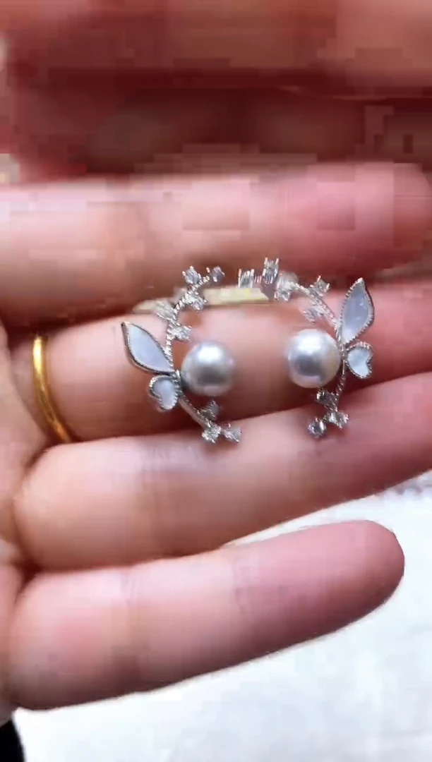 【闪购商品】海水珍珠耳饰未镶嵌耳钉