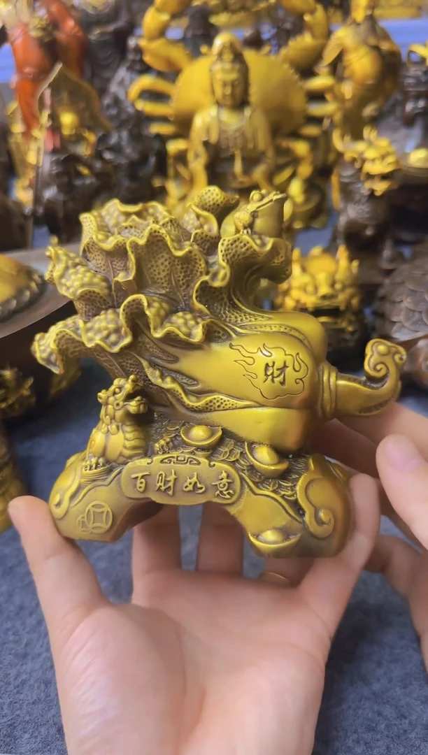 老黄黄铜摆件装饰品