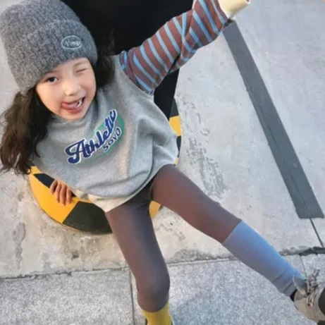 女宝宝秋装条纹卫衣长裤套装女童秋季上衣打底裤两件套儿童装Z065