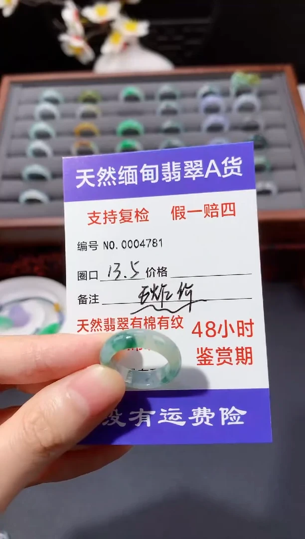 颈饰未镶嵌翡翠圈口13.5