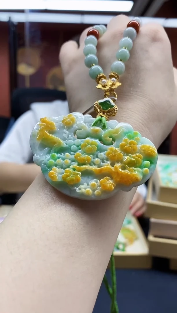 颈饰未镶嵌翡翠翡翠吊坠