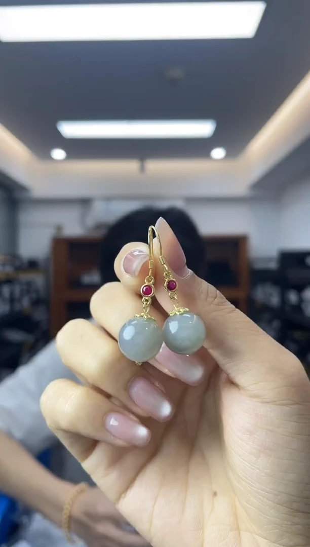 和田玉银S925镶嵌耳饰多样性一件发货