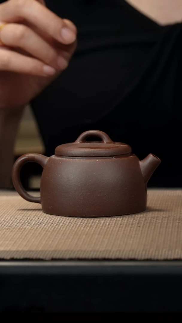 茶壶紫砂梨皮紫小井栏140c