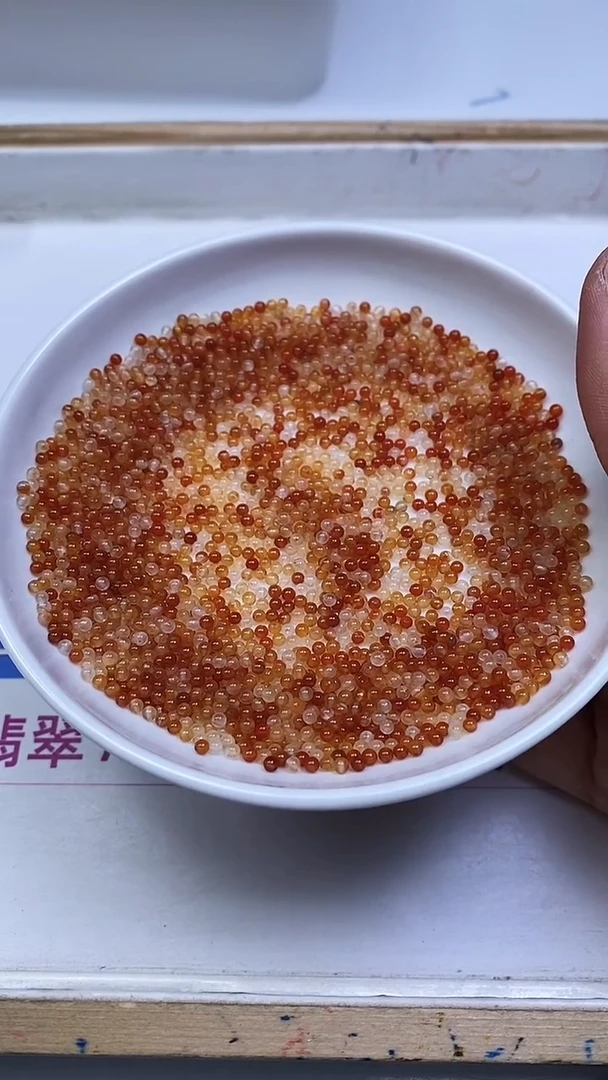 未镶嵌散珠南红玛瑙B859 冰飘南红2mm100颗6.8元