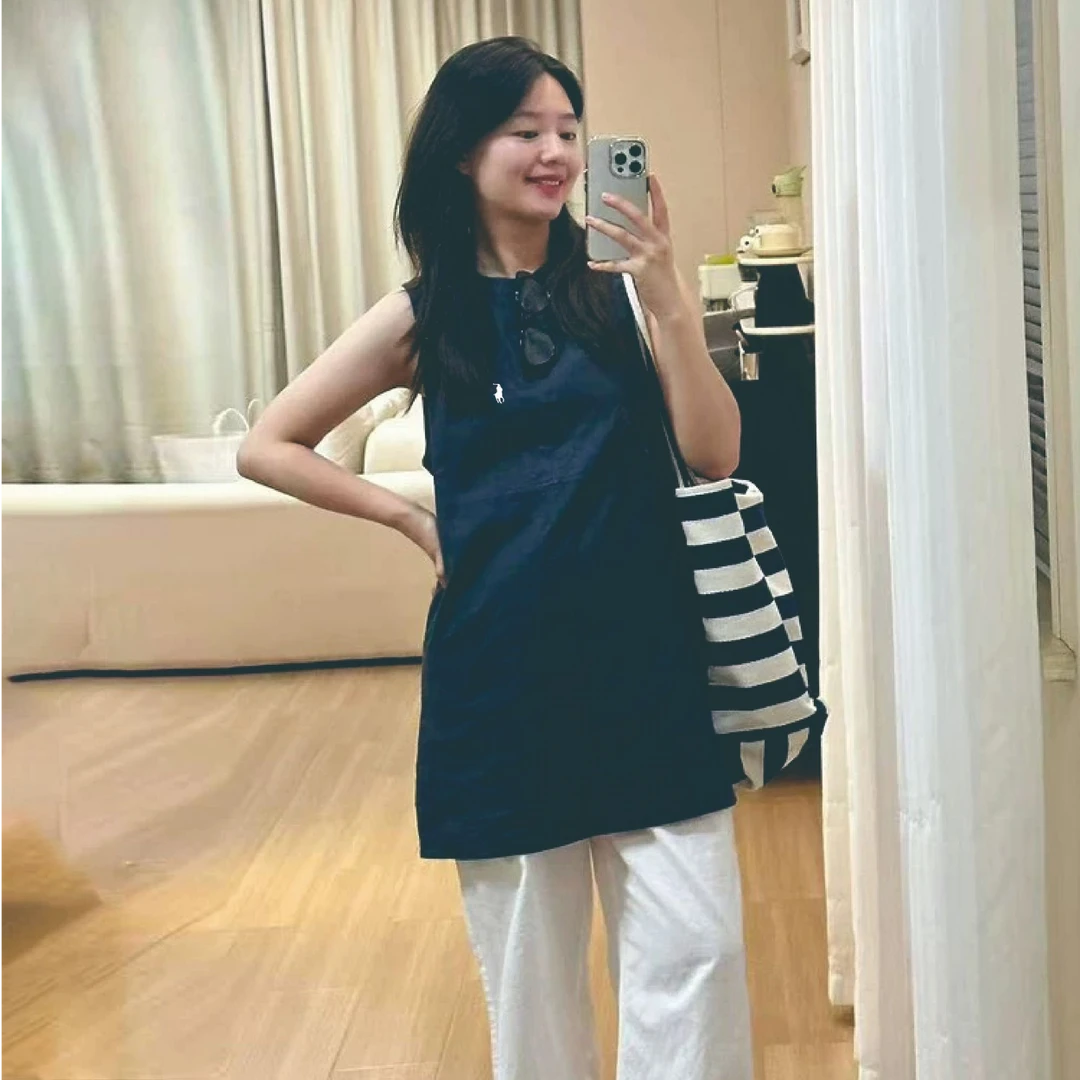 【度假风】显白马卡龙色系夏季苎麻老钱风新中式无袖后拉链连衣裙女