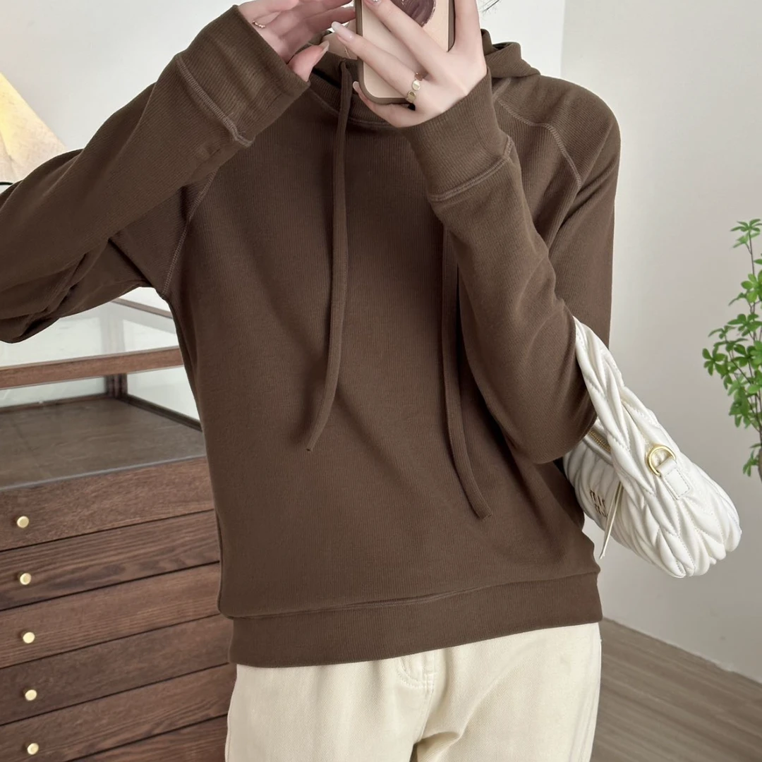 【8090暖居】秋季插肩时尚休闲显瘦连帽卫衣NJ-S3435