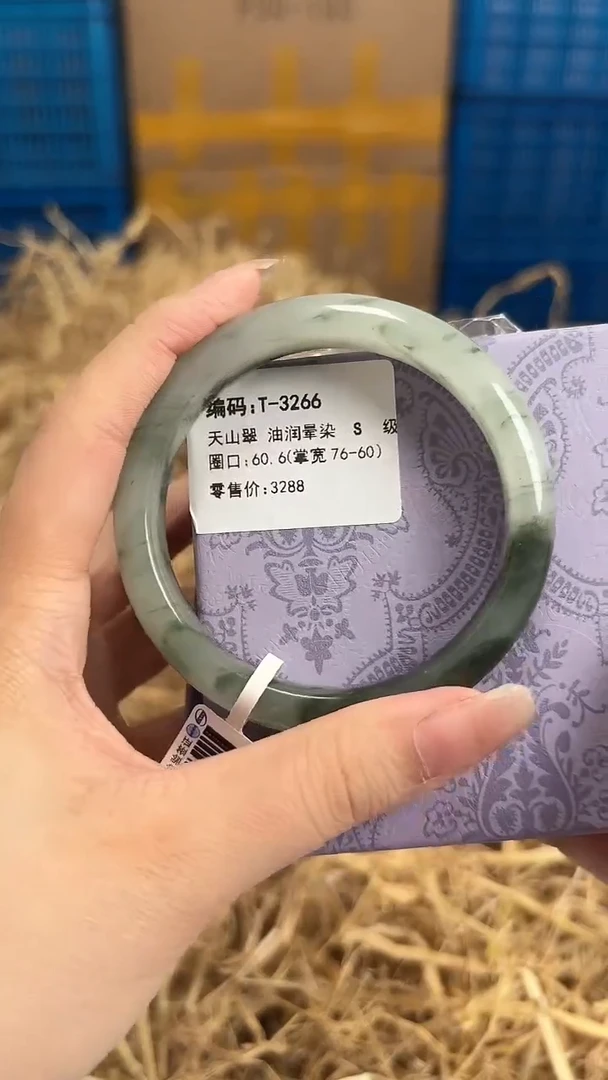 未镶嵌手镯石英质玉T-3266