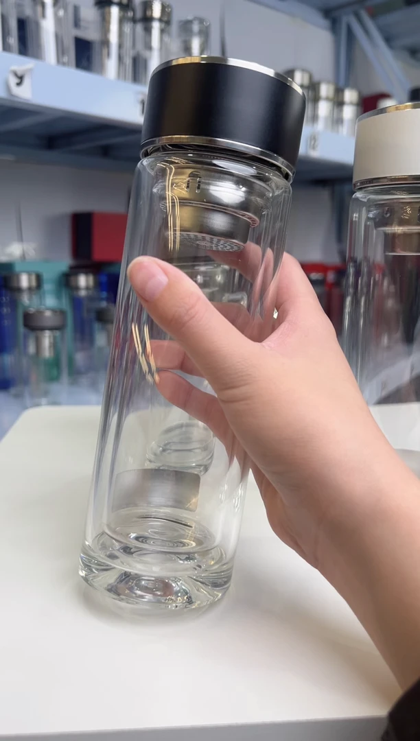 【闪购商品】双层高档320ml高硼硅茶杯